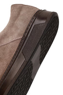 Male Mink Lace-up Suede Leather Sneaker | Derimod
