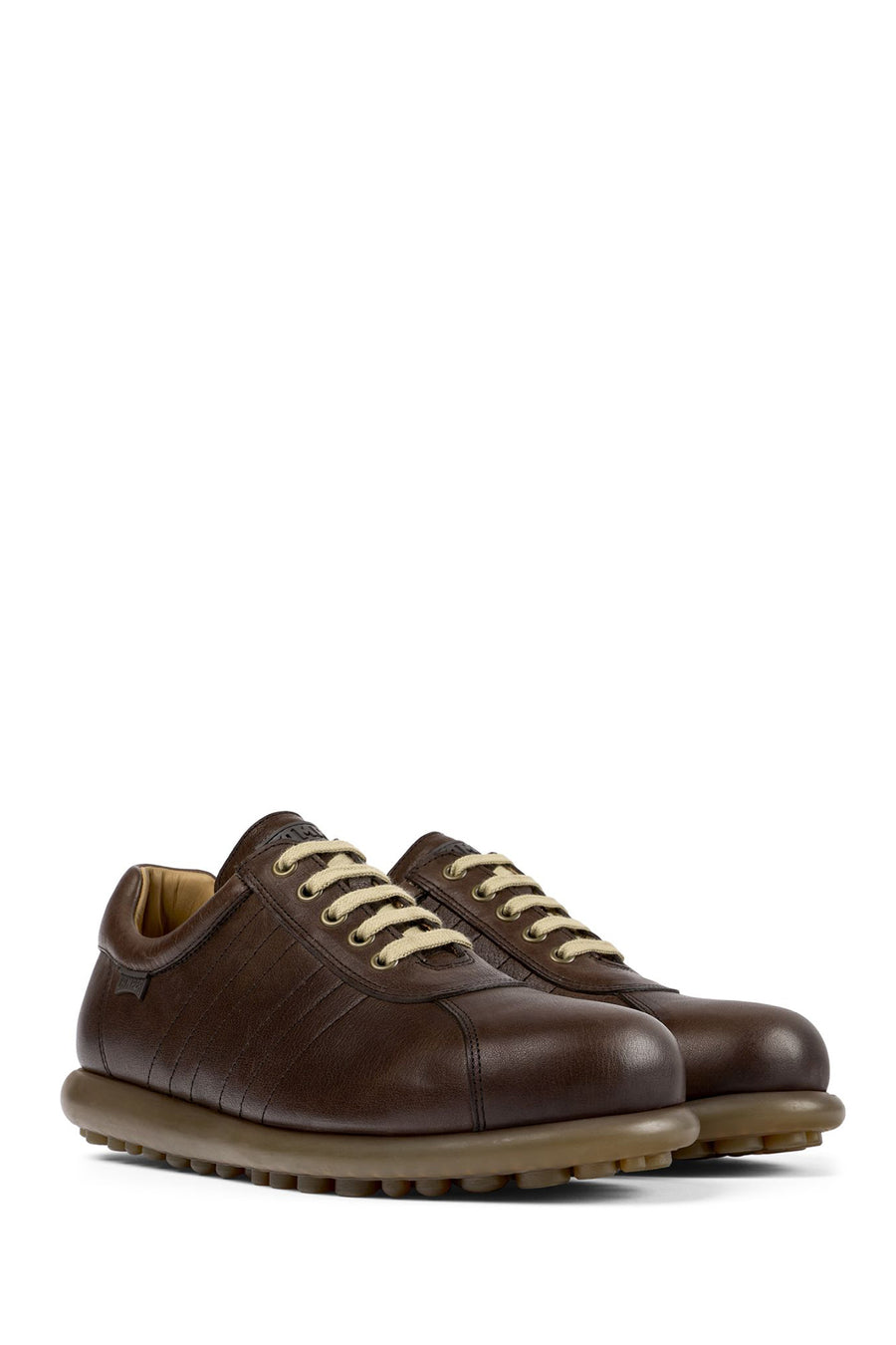 Camper Men's Brown Pelotas Ariel Leather Sneaker