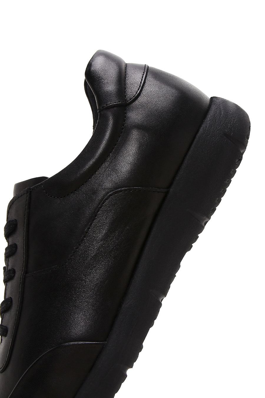 Men's Black Leather Sneaker