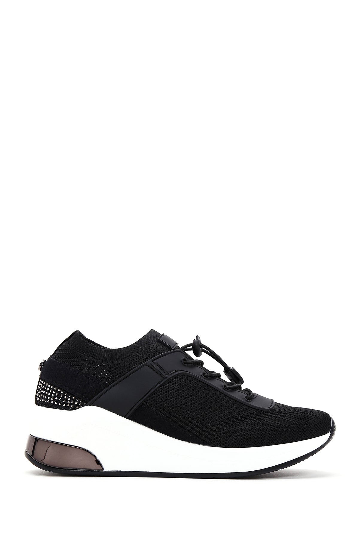 Women's Black Thick Soled Sneaker 23SFD431114 | Derimod