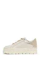 Women's Beige Thick Soled Sneaker | Derimod