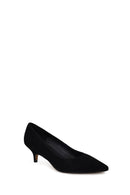 Kadın Siyah Kısa İnce Topuklu Süet Deri Stiletto | Derimod