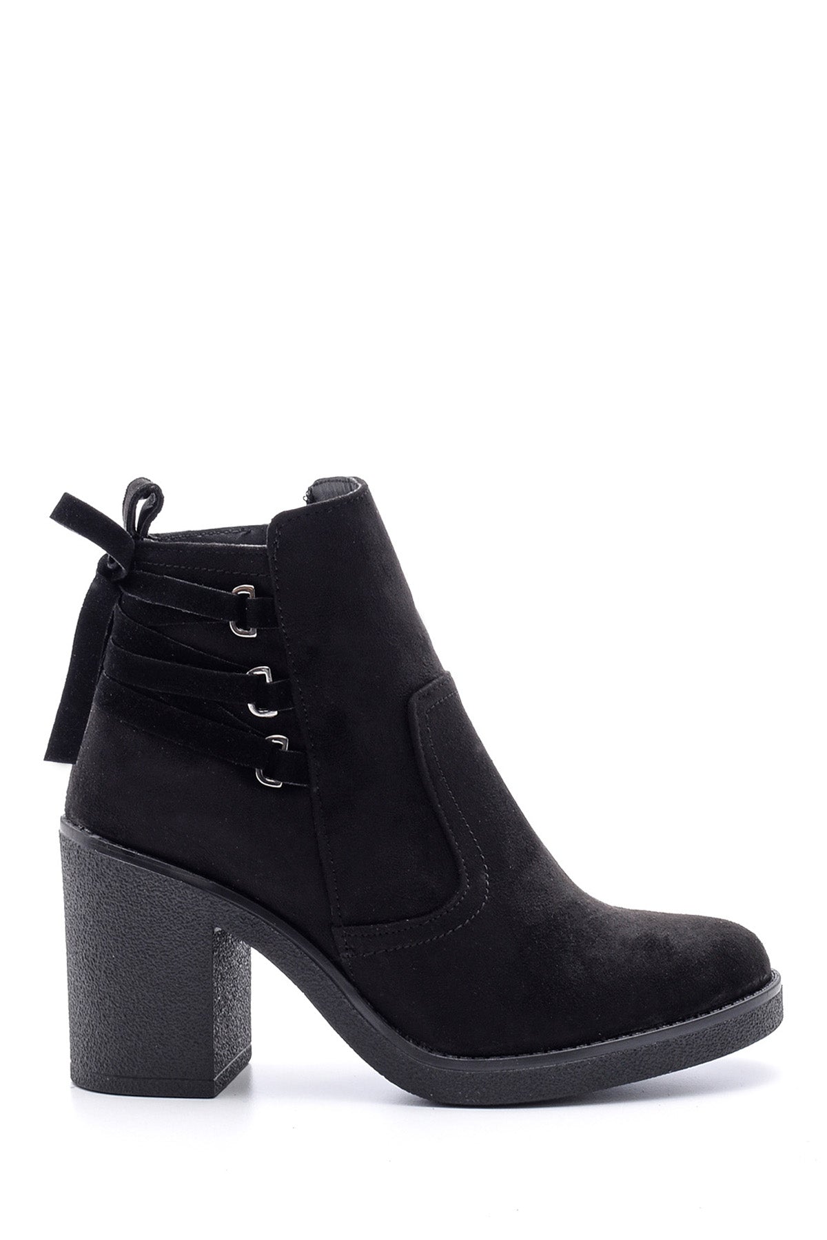 Women's Suede Heeled Boots 19WFE157610 | Derimod