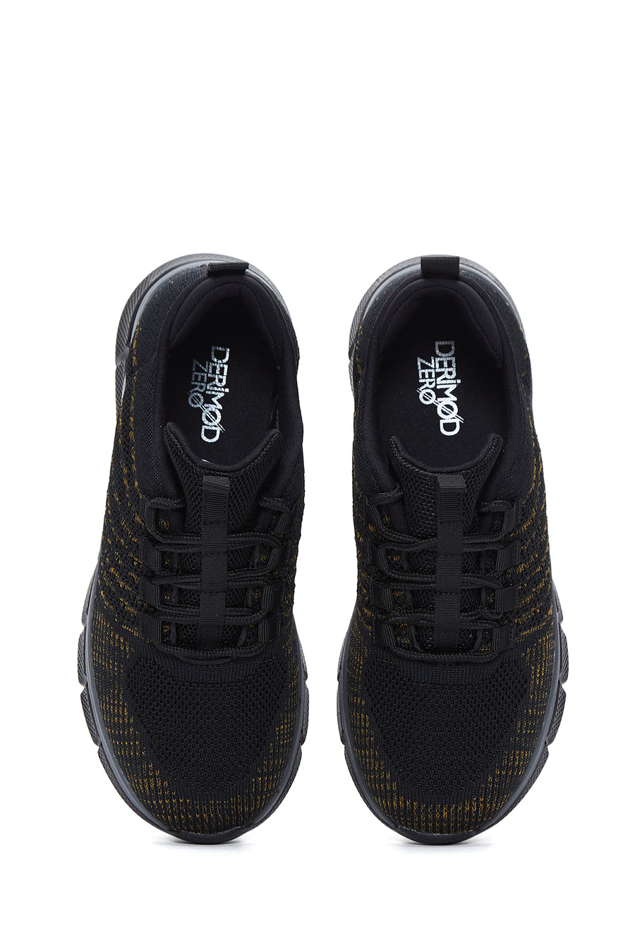 Women's Black Fabric Sneaker