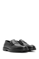 Men's Black Leather Casual Loafer | Derimod