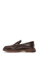 Men's Brown Leather Casual Loafer | Derimod