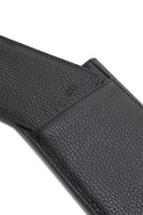 Men's Black Leather Wallet | Derimod