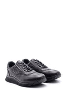 Men's Crocodile Patterned Leather Sneaker | Derimod