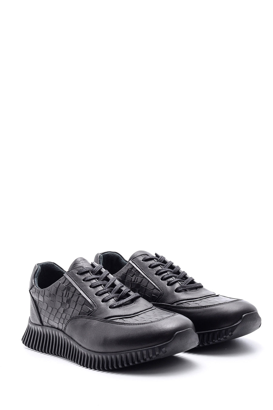 Men's Crocodile Patterned Leather Sneaker