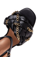 Women's Black Thick Heeled Sandals | Derimod