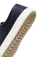 Camper Erkek Lacivert Chasis Bağcıklı Deri Casual Ayakkabı | Derimod