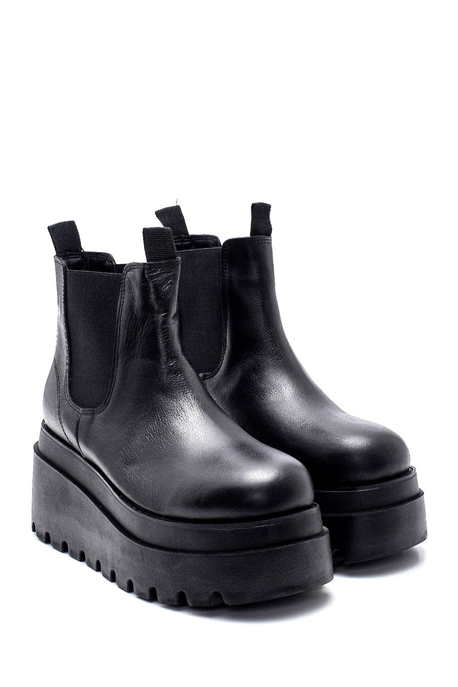 Women's Leather Platform Boots