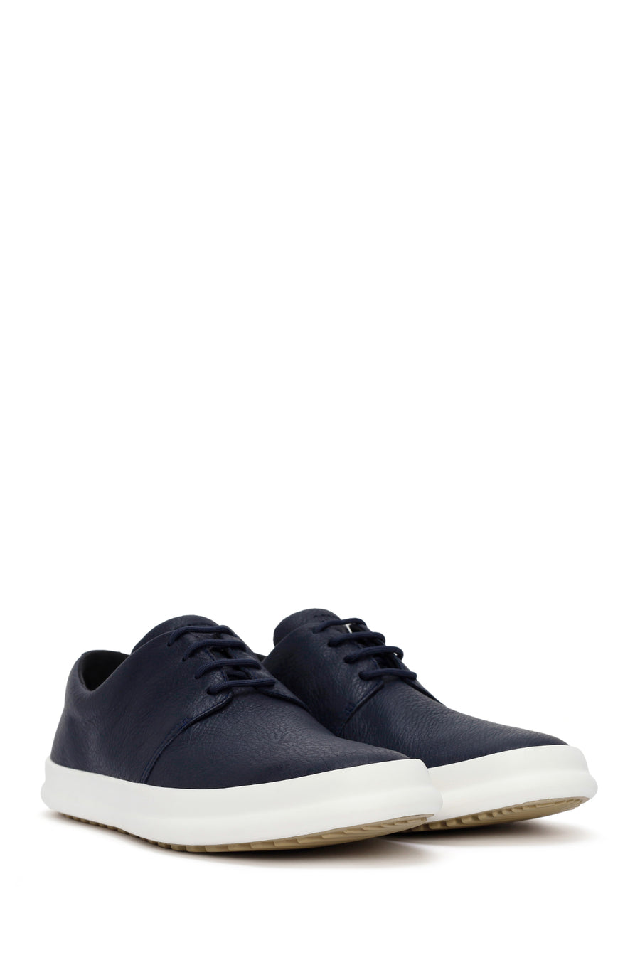 Camper Men's Navy Blue Chasis Lace-Up Leather Casual Shoes