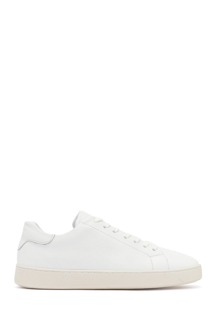 Men's White Lace-up Leather Sneaker 26SFD640118 | Derimod