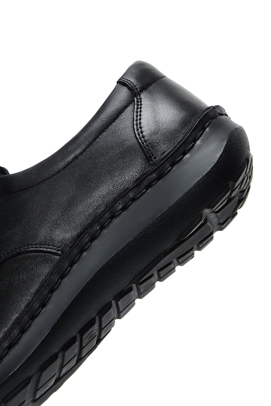 Men's Black Lace-up Leather Casual Shoes