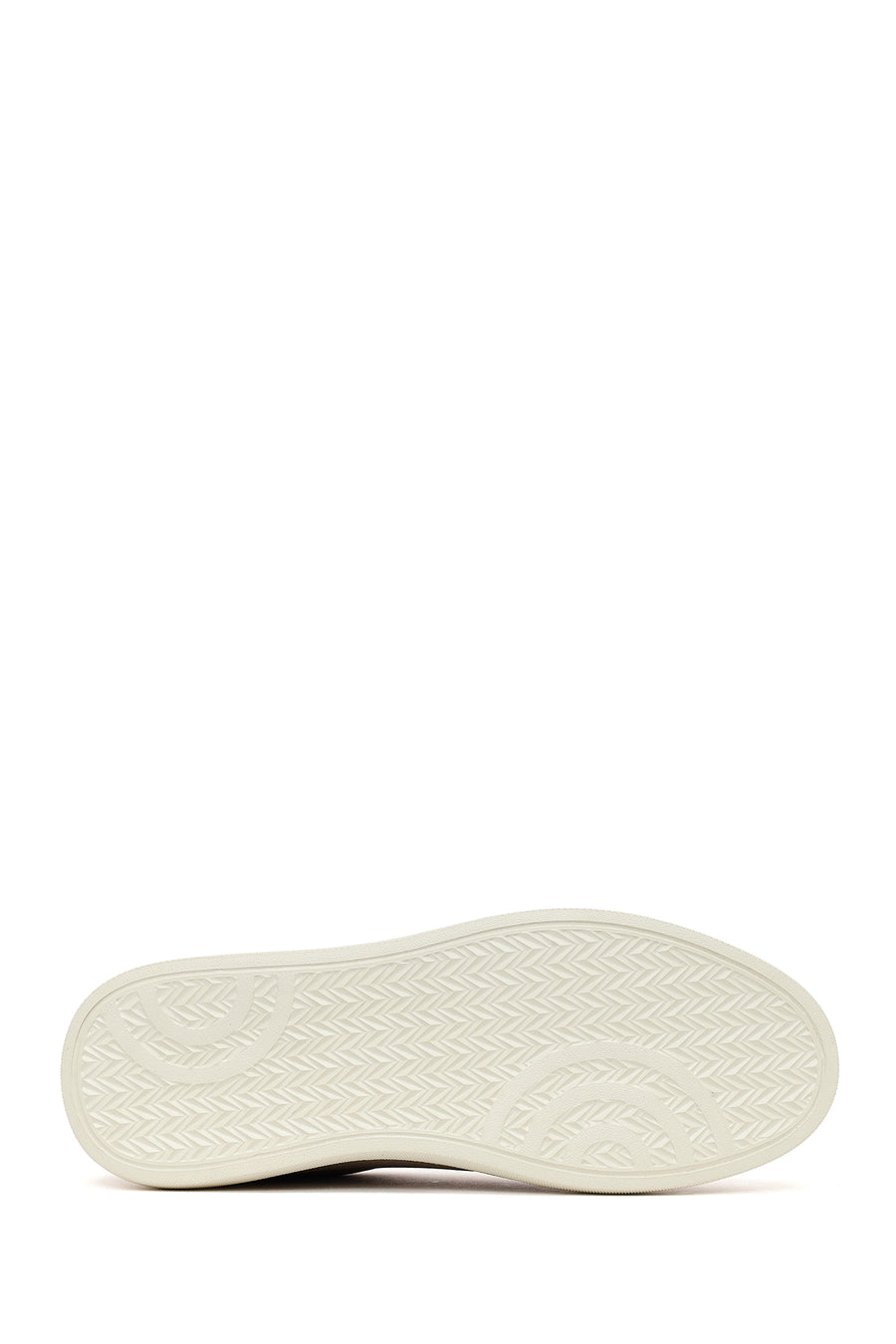 Male Beige Lace-Up Leather Sneakers