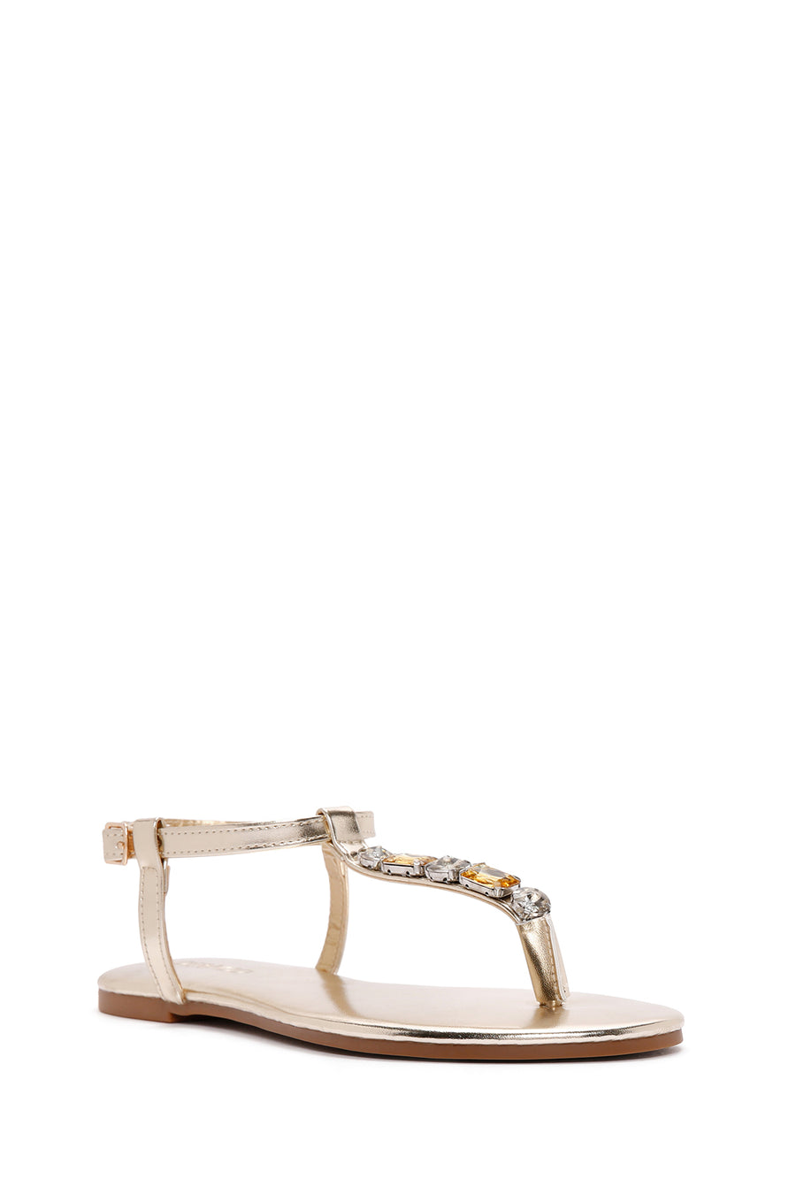 Women's Gold Stone Flip-Flop Sandals