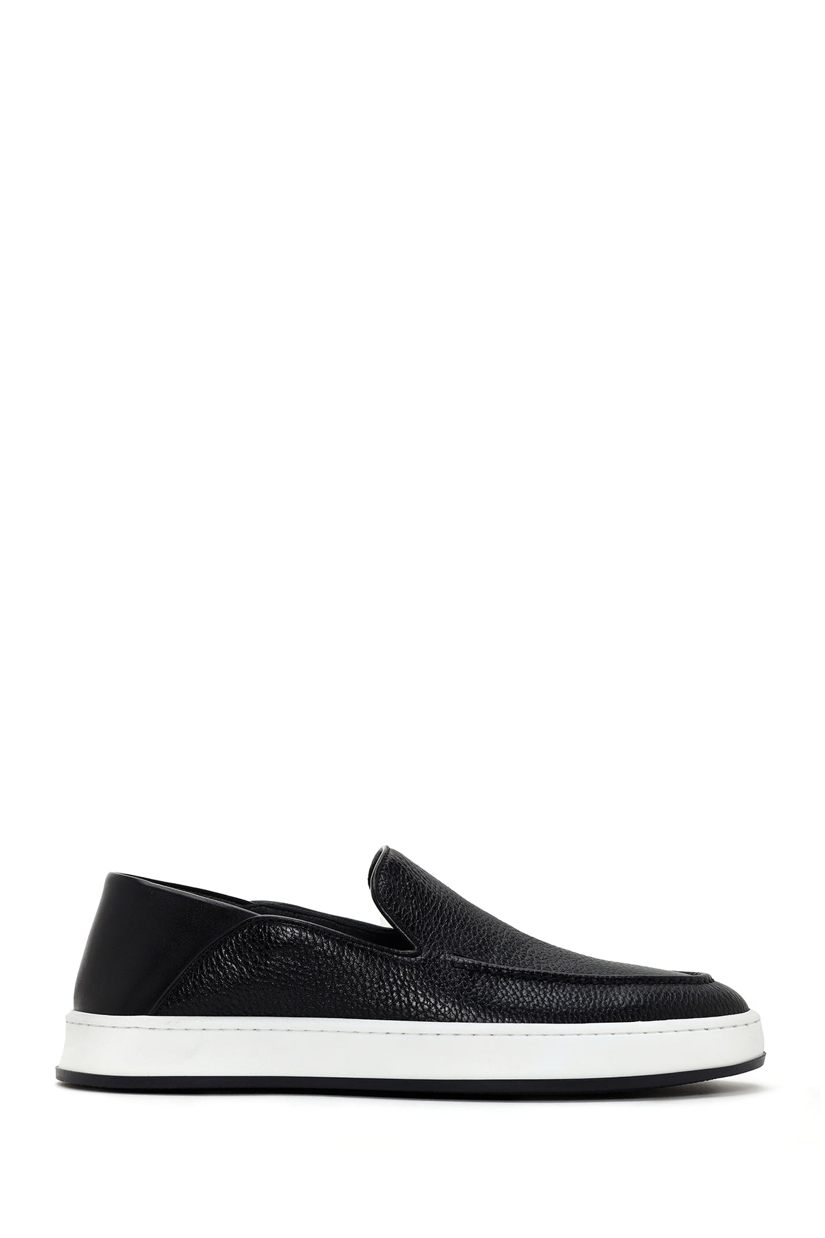 Erkek Siyah Deri Casual Loafer