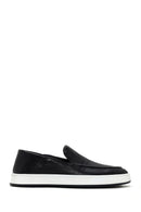 Men's Black Leather Casual Loafer | Derimod