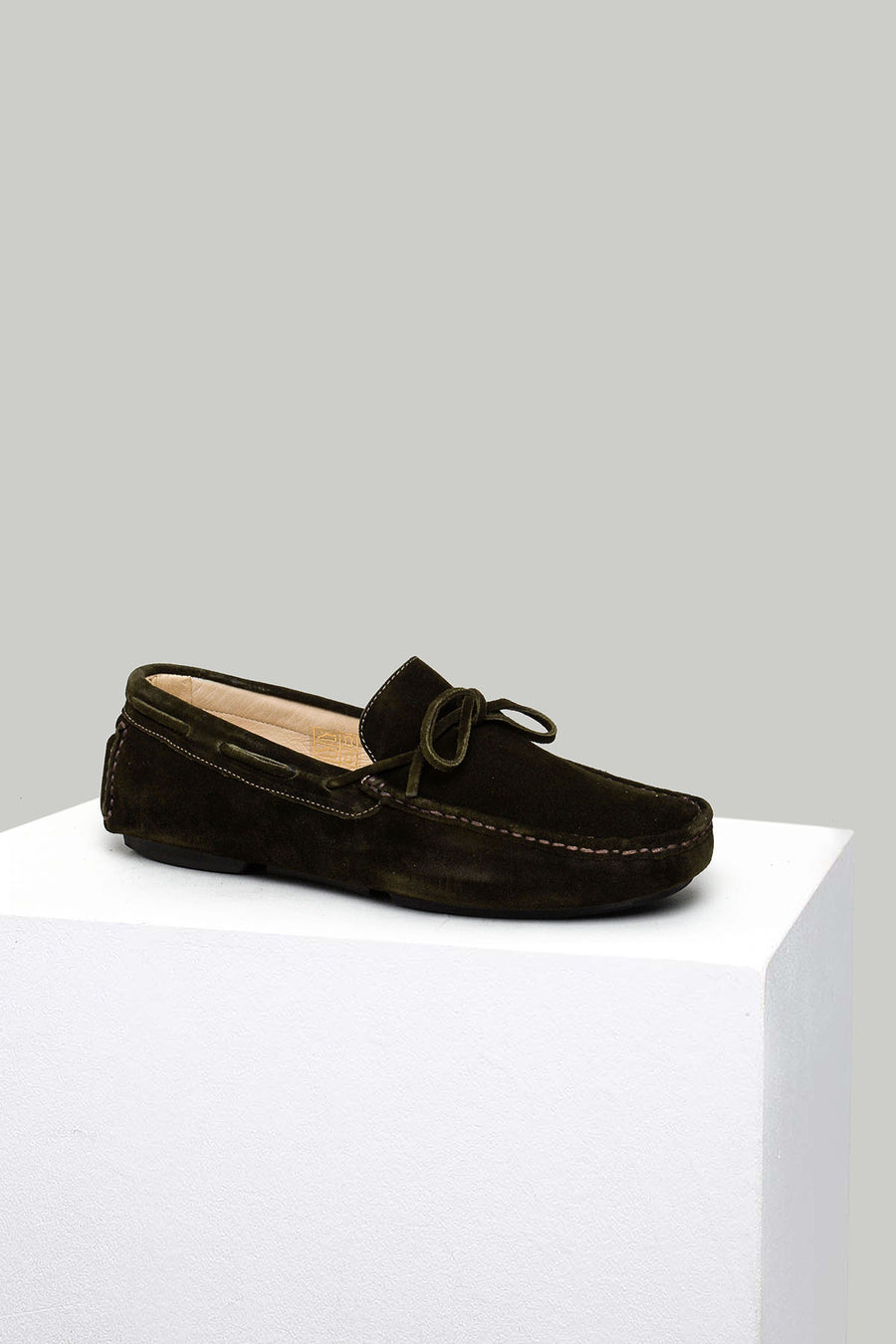 Men's Green Suede Leather Shoes 18SFD342010 | Derimod