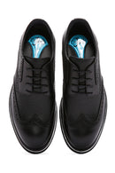 Men's Black Laced Leather Classic Shoes | Derimod