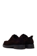 Male Brown Lace-Up Thick-Soled Suede Casual Shoes | Derimod