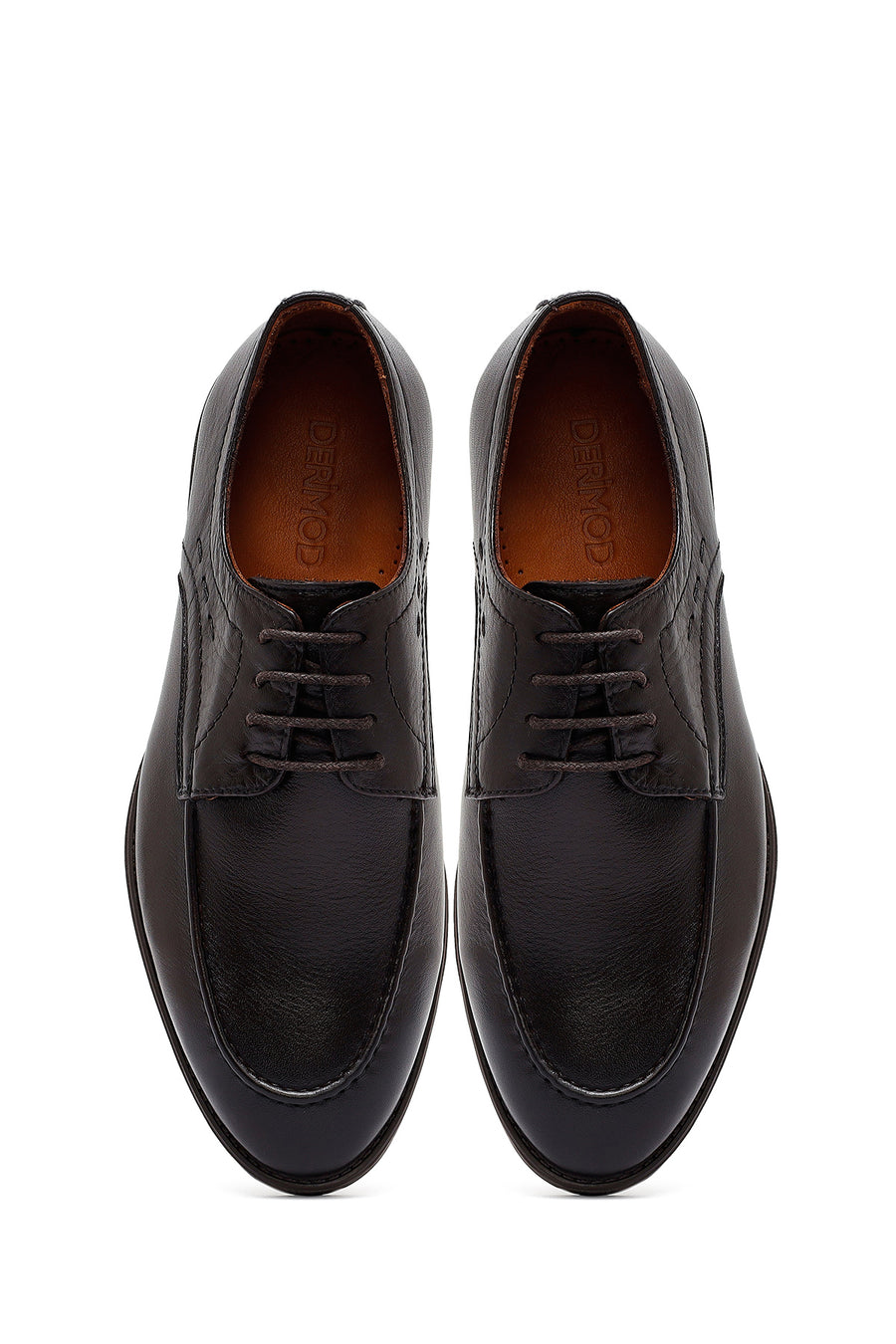 Men's Brown Laced Leather Classic Shoes
