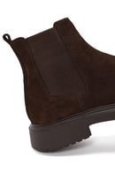 Male Brown Suede Chelsea Boots | Derimod