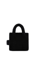 Women's Black Long Strap Plush Crossbody Bag | Derimod