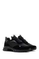 Men's Black Lace-up Thick-Sole Leather Sneaker | Derimod