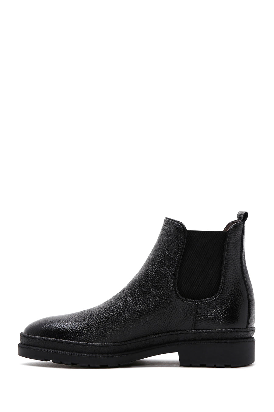Men's Black Leather Chelsea Boots