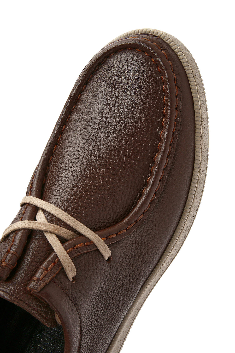 Men's Brown Lace-up Leather Casual Shoes