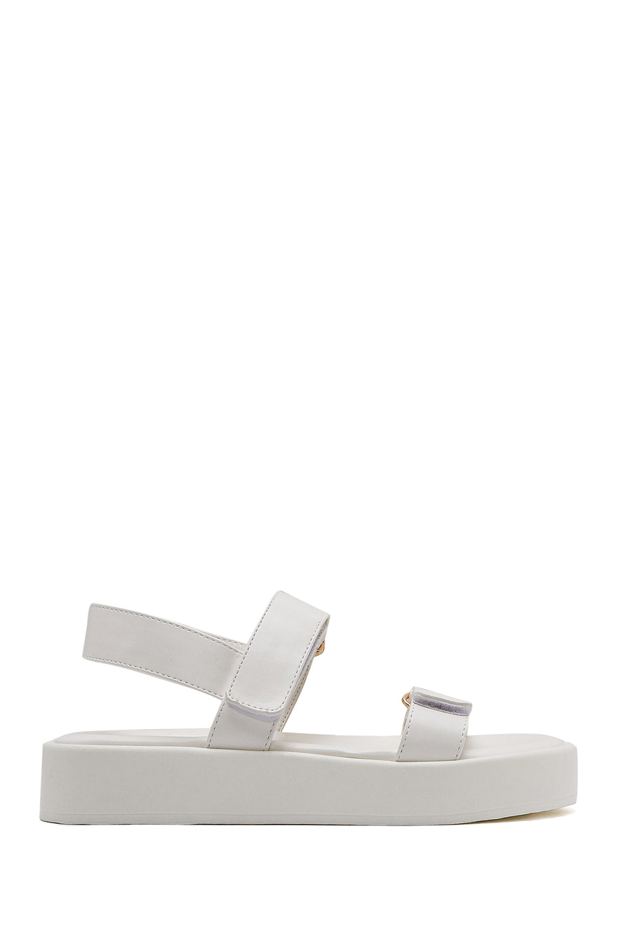 Women's White Thick Soled Sandals 25SFE481318 | Derimod