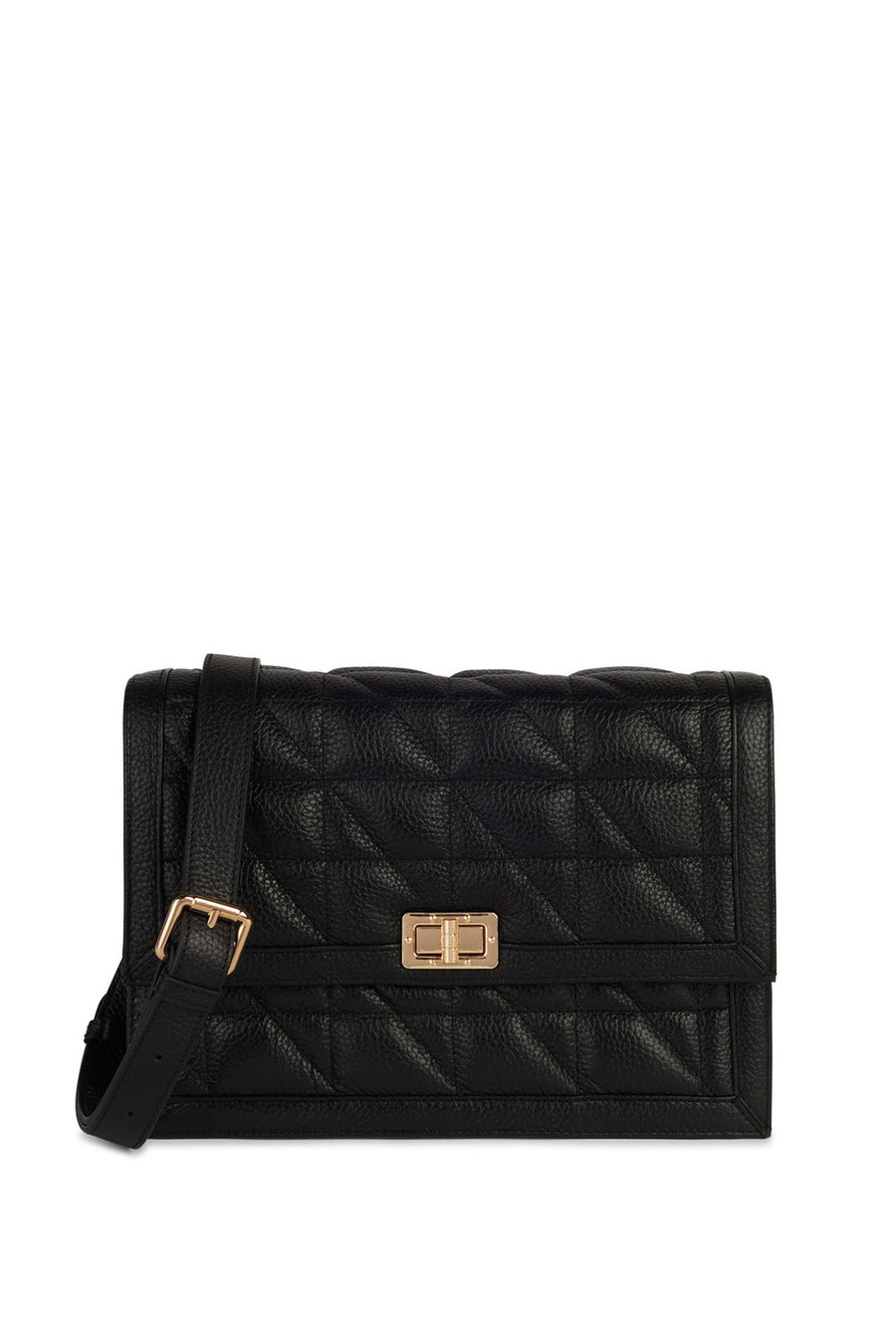 Geox Women's Black Veriana Leather Shoulder Bag D36KXD00046C9999 | Derimod