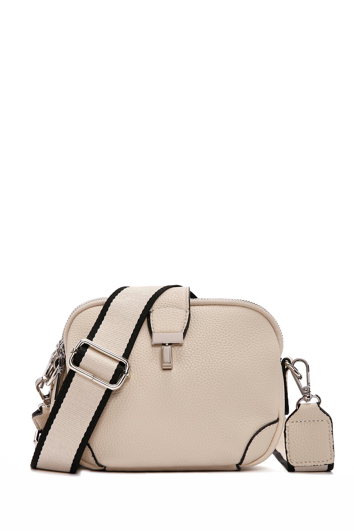 Women's Cream Long Strap Crossbody Bag 24SBD2489FT | Derimod