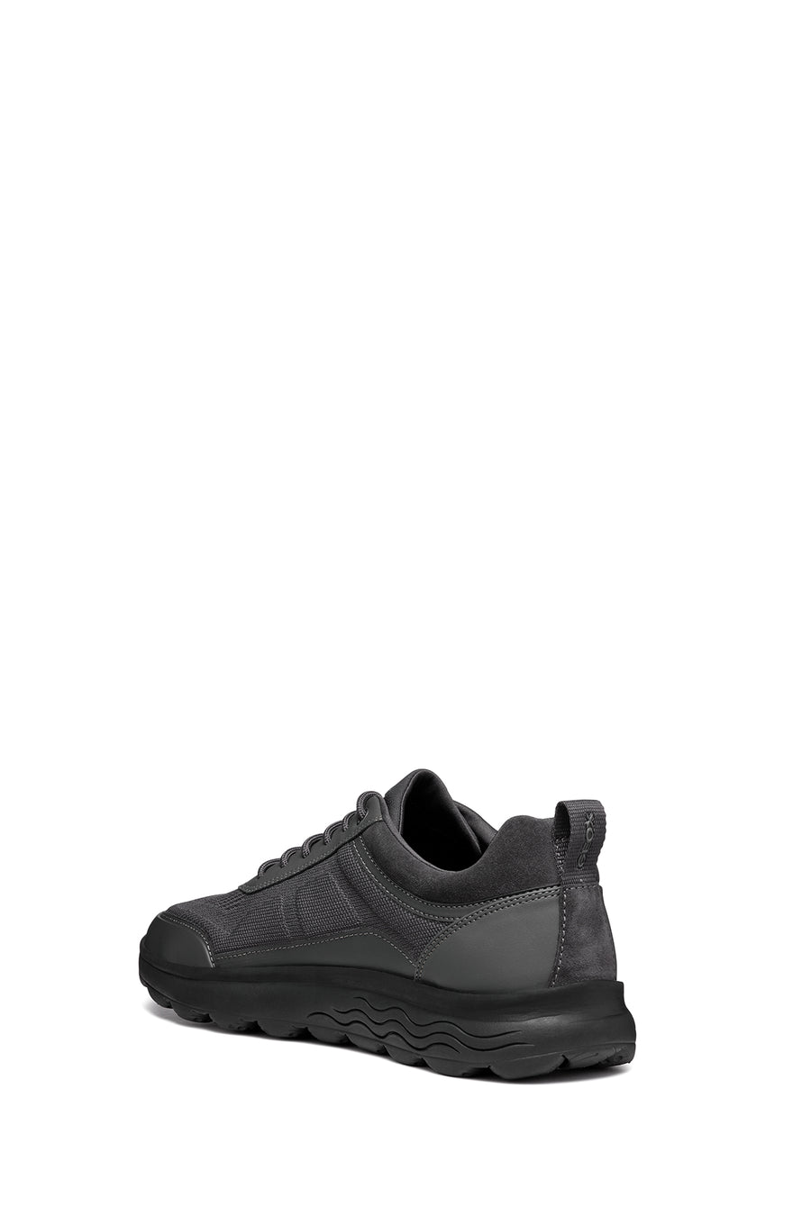 Geox Erkek Gri Spherica Bağcıklı Deri Sneaker