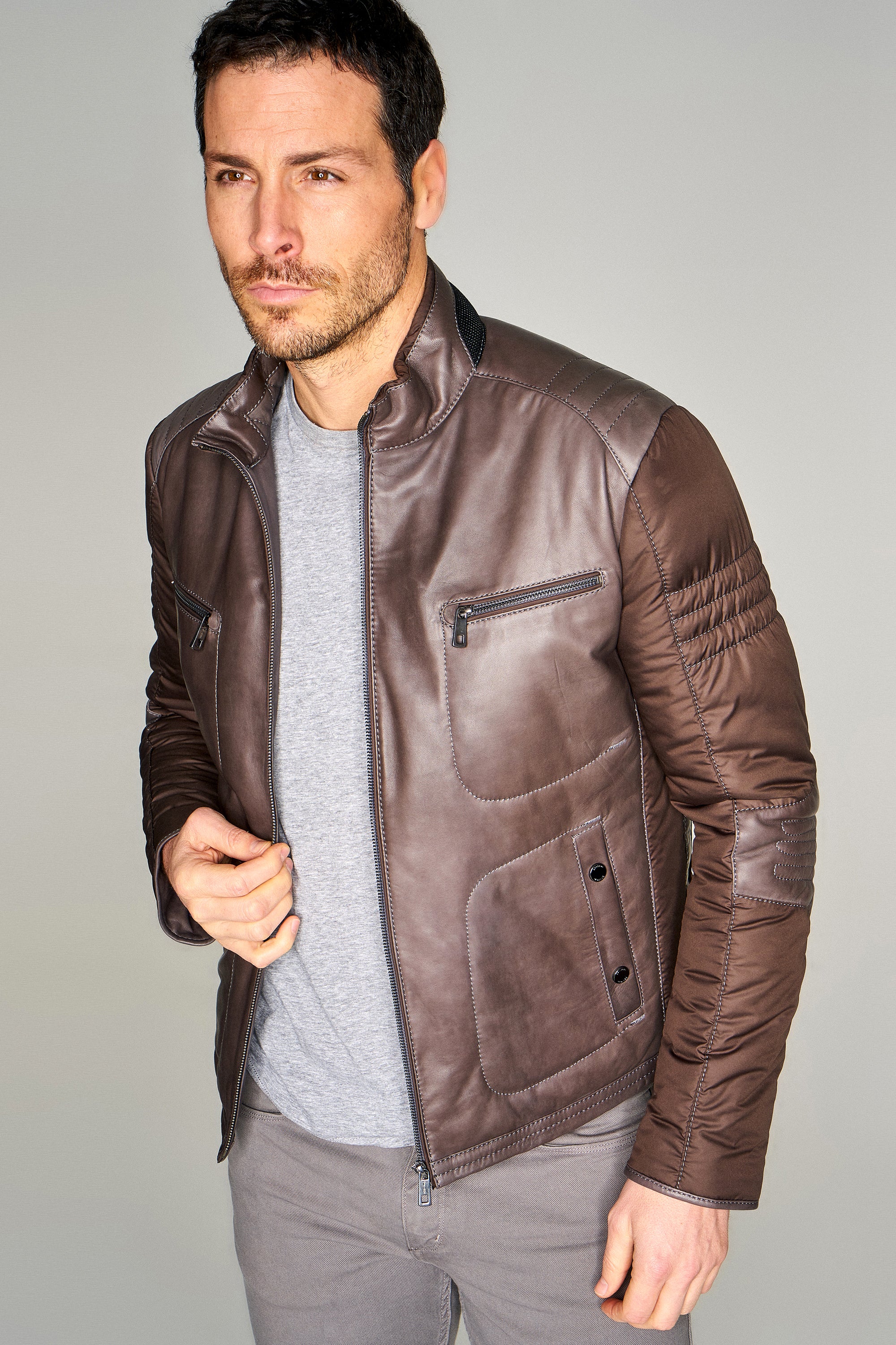 San Diego Men's Leather Jacket 17WGD6274ME | Derimod