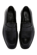 Men's Black Leather Casual Loafer | Derimod