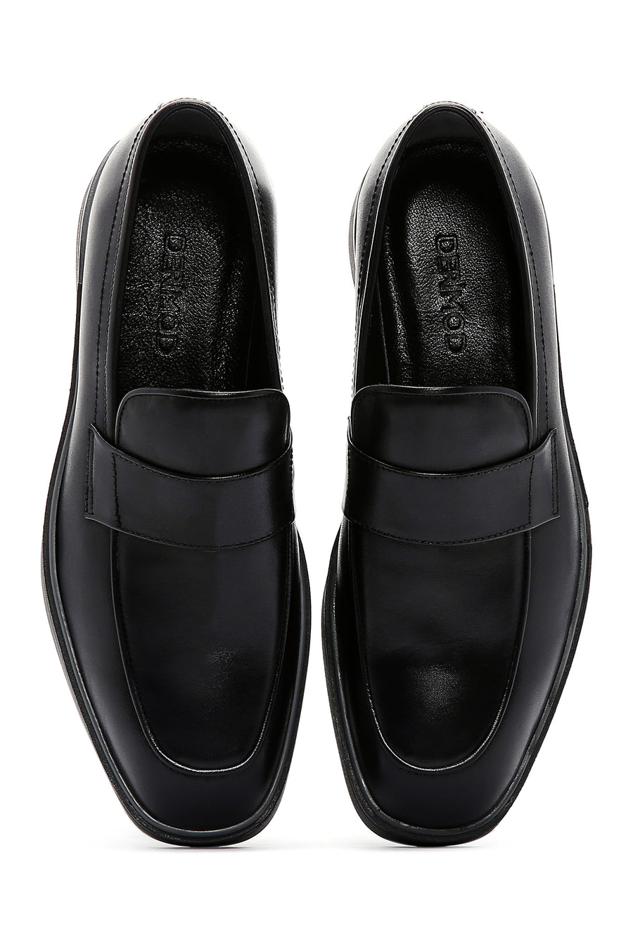 Men's Black Leather Casual Loafer