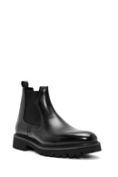 Men's Black Leather Boots | Derimod