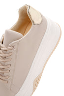 Kadın Bej Kalın Tabanlı Sneaker | Derimod