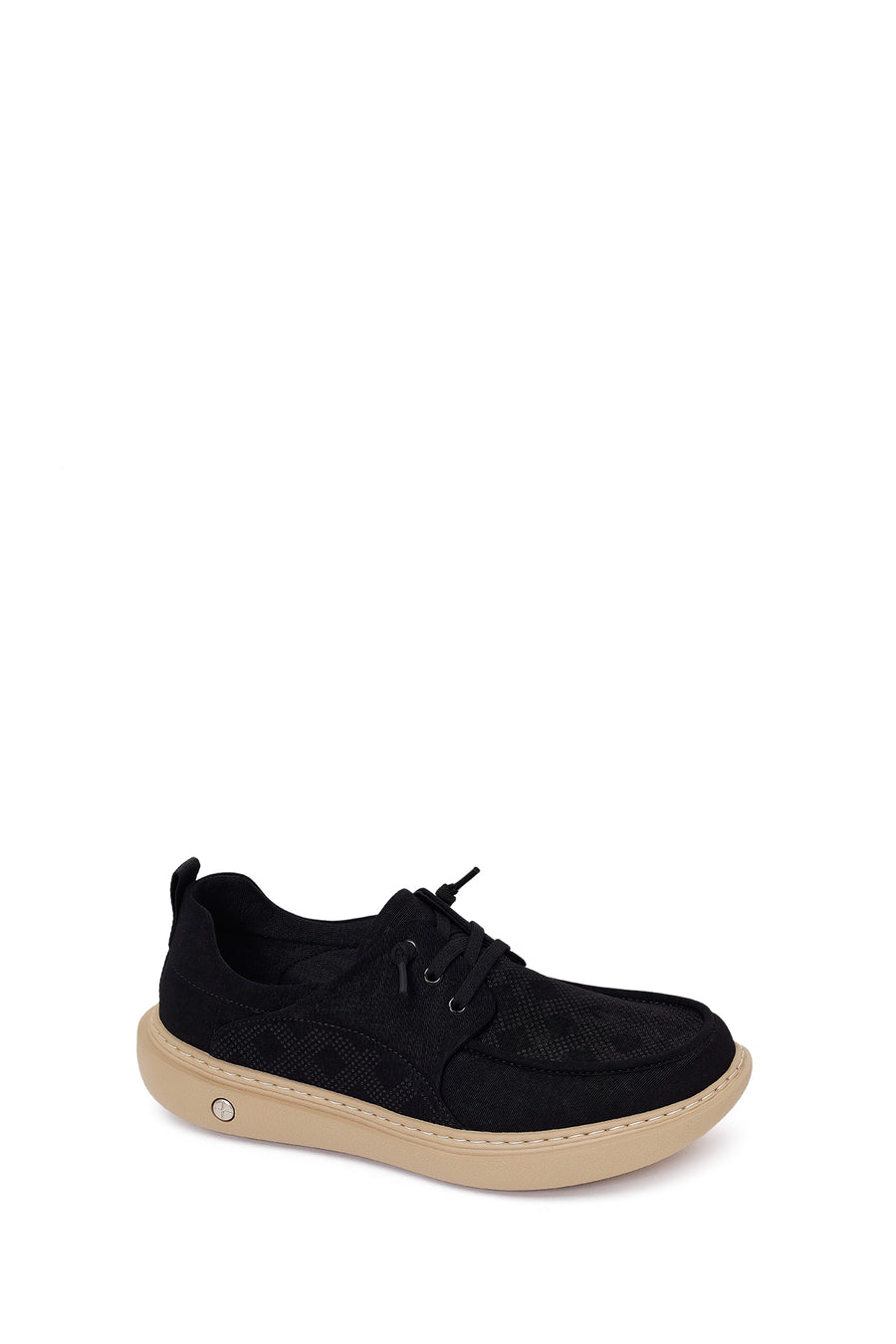 Derimod Zero Male Black Lace-Up Fabric Sneaker