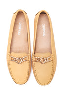 Kadın Bej Deri Loafer | Derimod