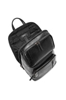 Men's Black Leather Backpack | Derimod