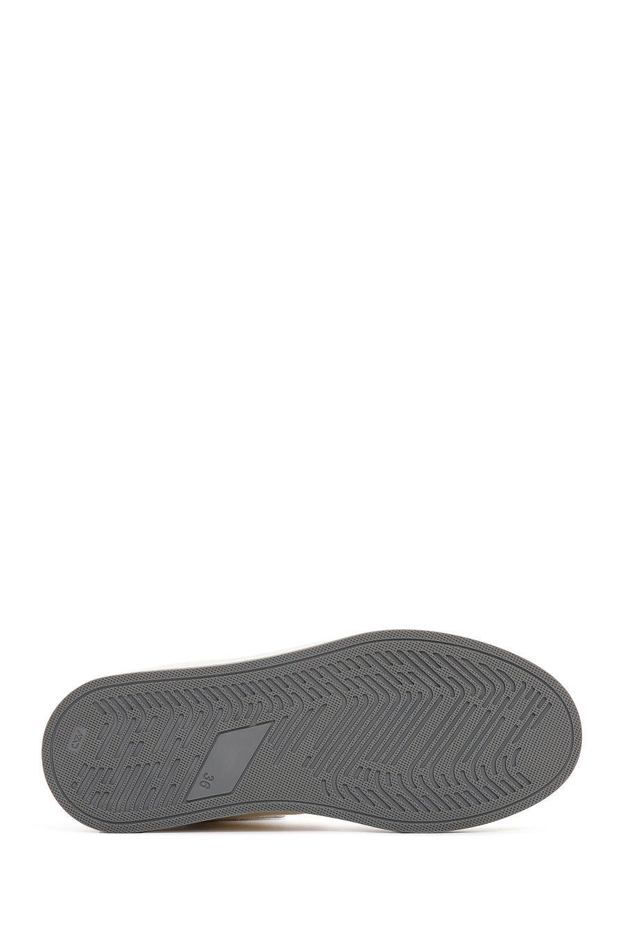 Kadın Gümüş Deri Bilekli Sneaker