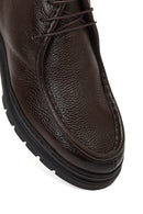 Men's Brown Lace-Up Leather Casual Boot | Derimod