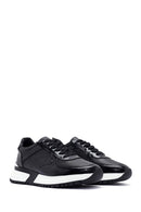 Men's Black Lace-up Leather Sneaker | Derimod