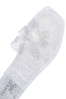 Women's Silver Transparent Jelly Slippers | Derimod