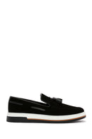 Men's Black Suede Leather Casual Loafer | Derimod