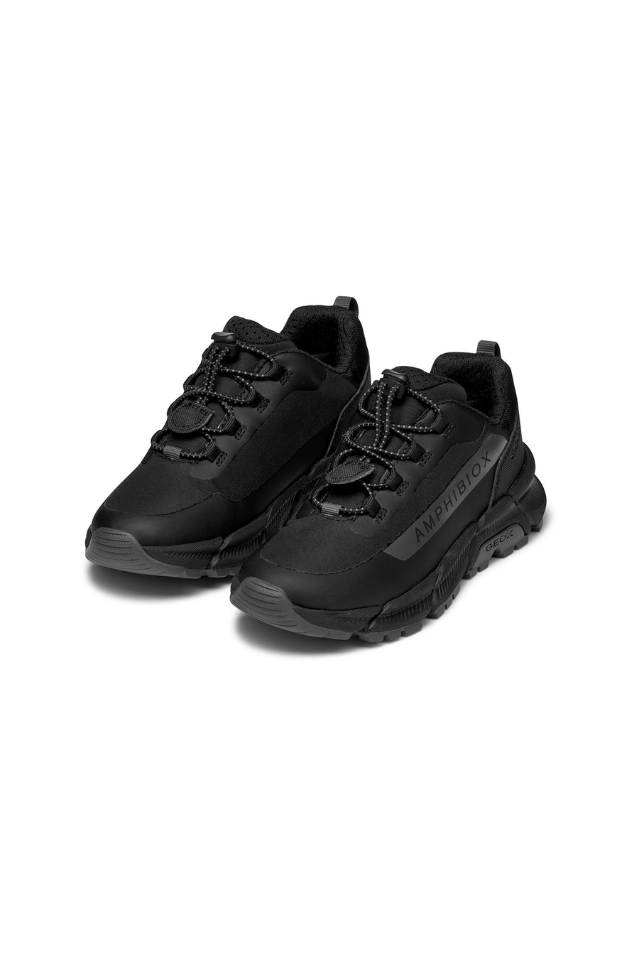 Geox Boy Black Flexyper Plus Abx Laced Waterproof Sneaker
